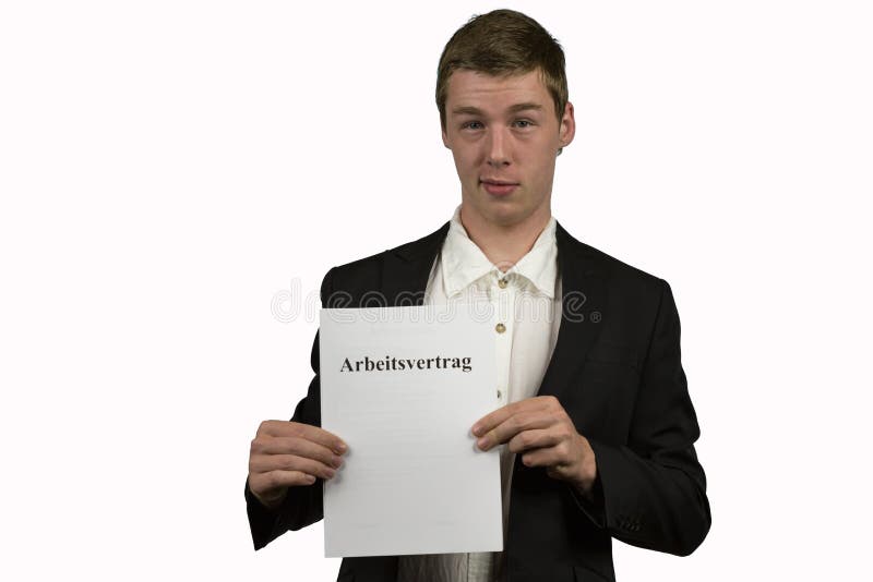 Employment contract 2 stock photo. Image of laugh, hope 33426924