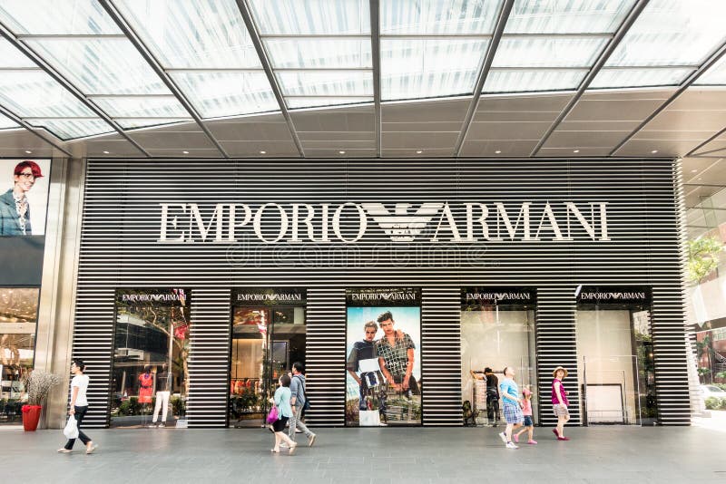 Havoc conservatief maandag Emporio Armani Store on Orchard Road - Singapore Editorial Photography -  Image of junior, armani: 136235772