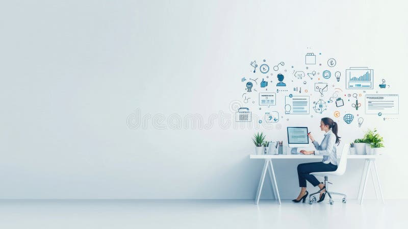 Empowering Your Experience with Optimized Technical Support and Customer Service Operators Who Work Full-Time stock illustration