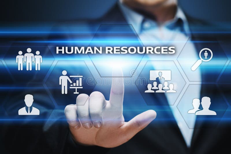 Emprego do recrutamento da gestão da hora dos recursos humanos que caça cabeças o conceito