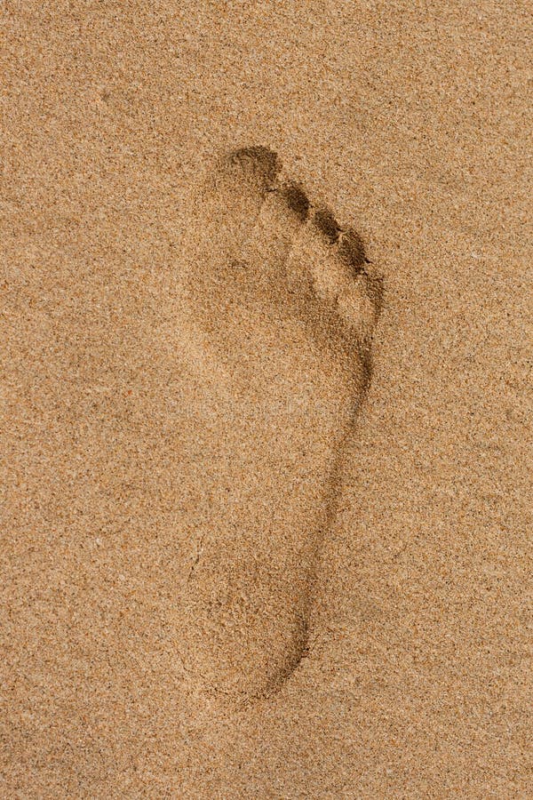 Empreintes de pas dans le sable