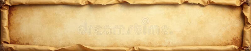 Empty antique frame with aged parchment, rustic texture, antique frame, empty royalty free illustration