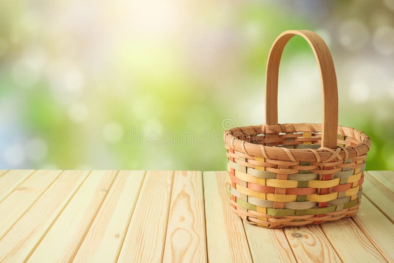 Handmade Empty Wooden Basket Stock Photo, Picture and Royalty Free Image.  Image 30889865.