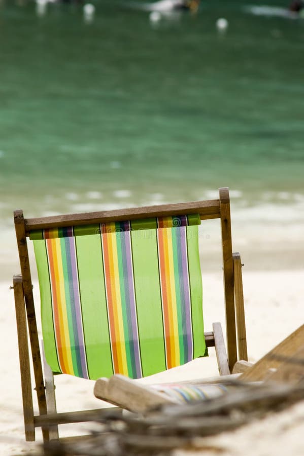 Empty Beach Chair stock image. Image of afternoon, stress 786693