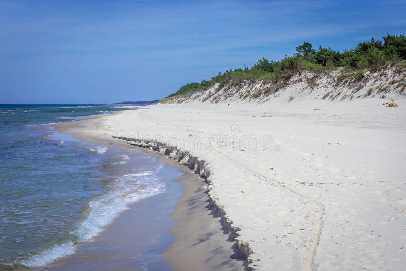 Baltic Sea beach in Poland