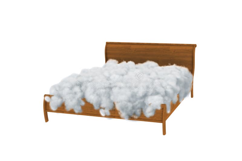 Download Empty bed in clouds stock image. Image of soft, rest - 11476909