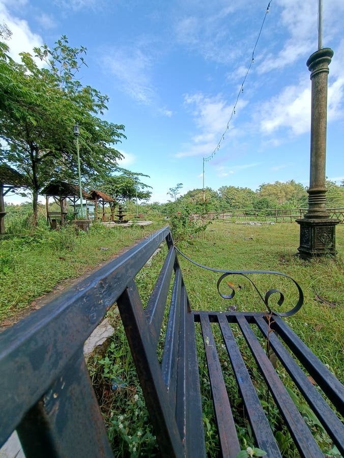 Empty Bench Old Harbor in Chania after Stormy Weather Editorial Image
