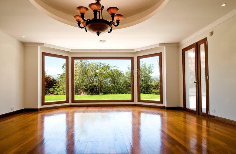 Empty big living room