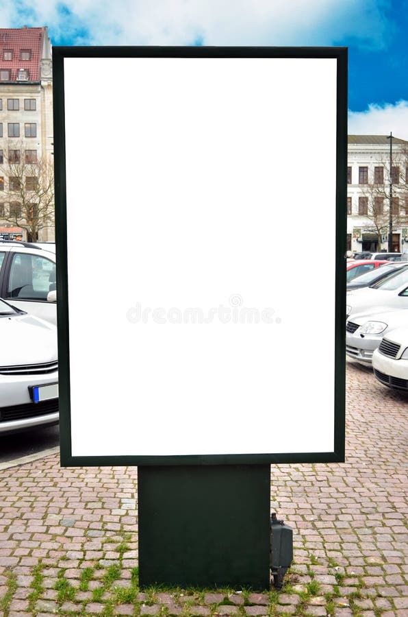 Empty billboard with blank space for your commercial.