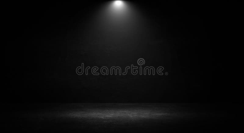 Empty black studio room. Dark background. Abstract dark empty studio room texture.