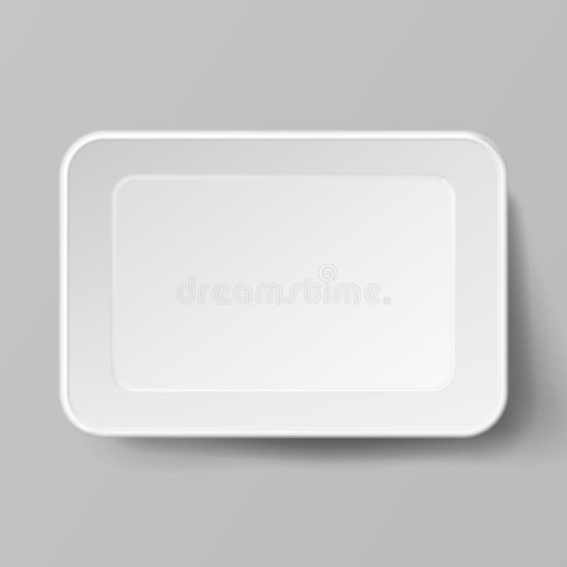 Empty Blank Styrofoam Plastic Food Tray Container. White Empty Mock Up. Good For Package Design. royalty free illustration Empty Blank Styrofoam Plastic Food Tray Container. White Empty Mock Up. Good For Package Design. royalty free illustration