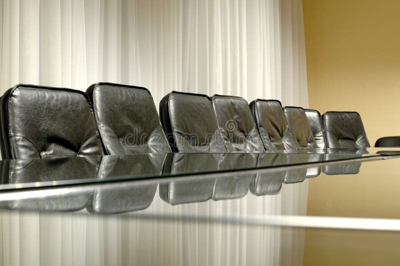 Its time for business concept empty board room