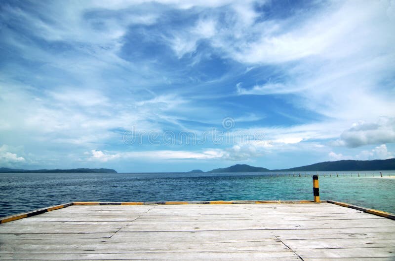 an empty boat dock background stock photo - image of