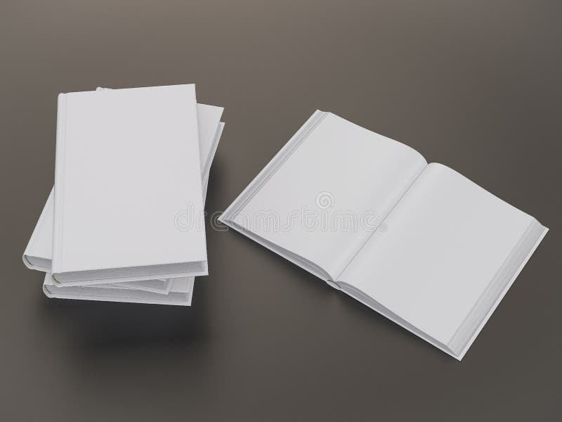 Blank A4 book hardcover mockup floating on white background 3D r Stock  Photo by ©sdecoret 321856700