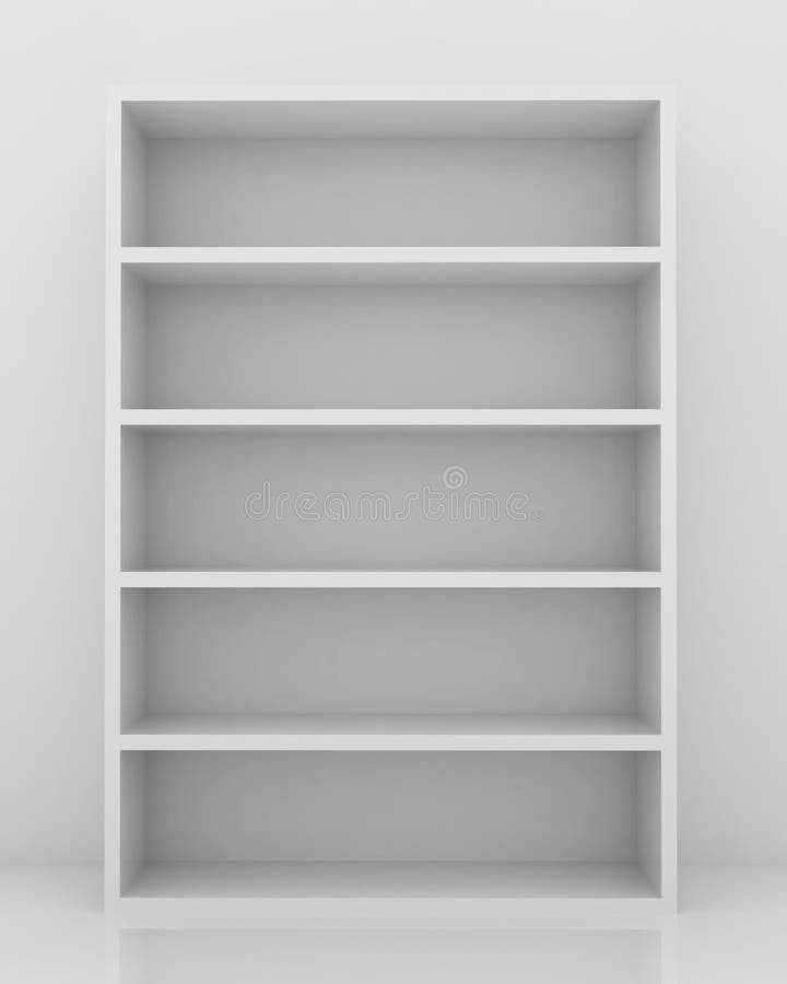 Empty Bookshelf Stock Illustration Illustration Of Exhibit