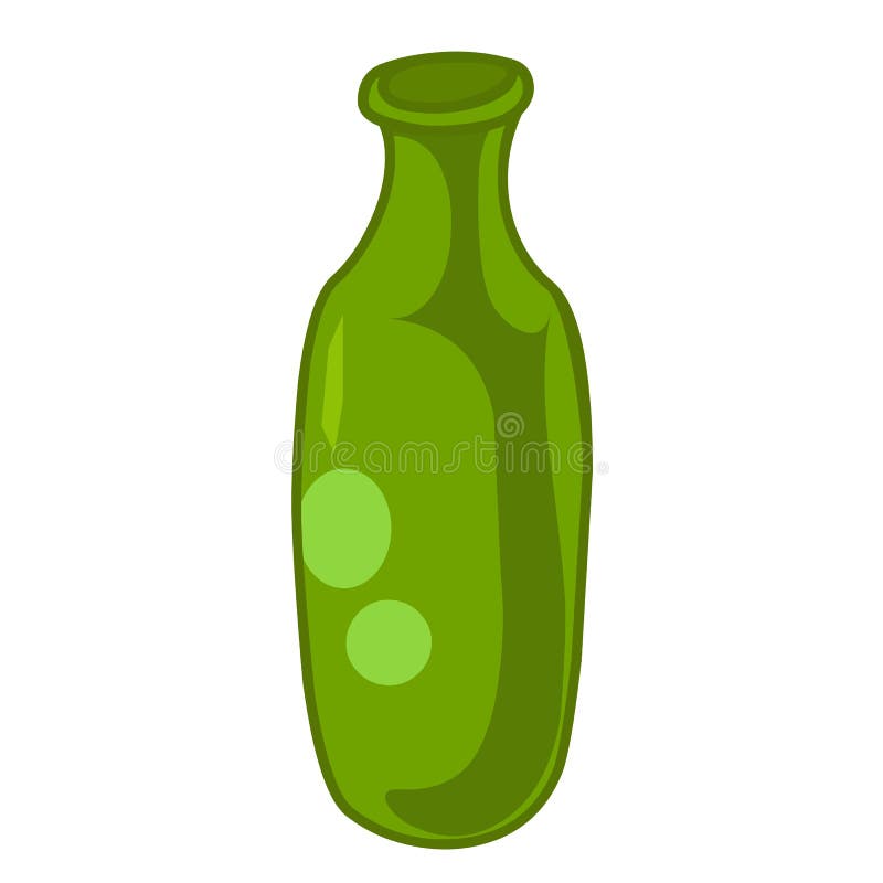 Empty Bottles Isolated Illustration Stock Vector Illustration of