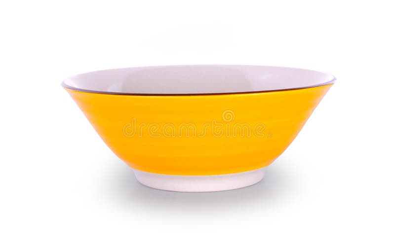 Empty Bowl Isolated on White Background Stock Image Image of dishware