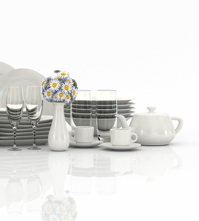 Empty Bowls Plates Cups Glasses Stock Illustrations 5 Empty Bowls Plates Cups Glasses Stock