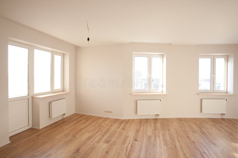 Empty bright room with window stock photography Empty bright room with window stock photography