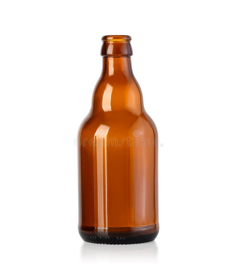 Empty brown beer bottle stock image. Image of design 173360111