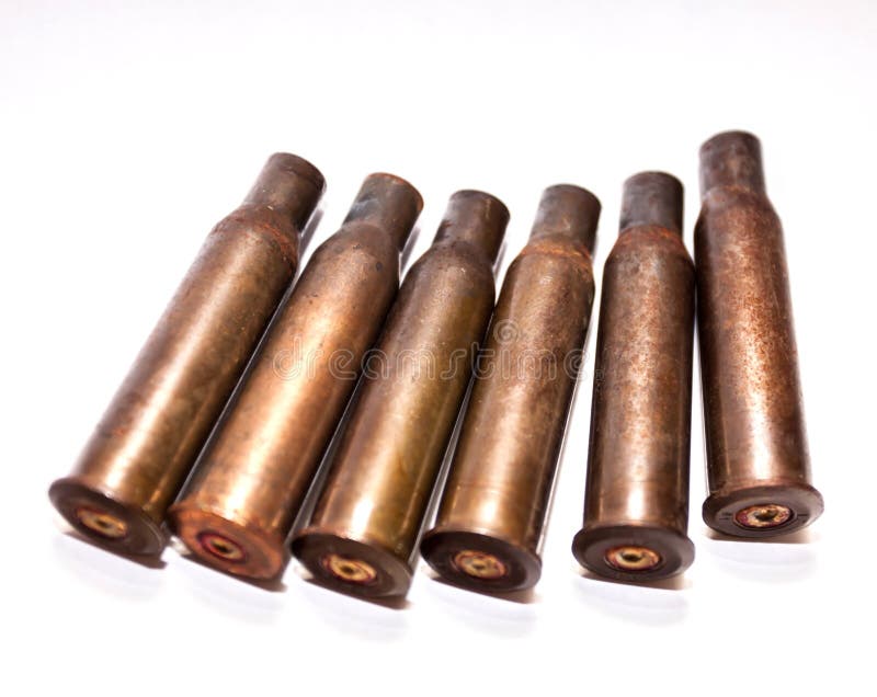 Bullets and brass casings Stock Photo - Alamy