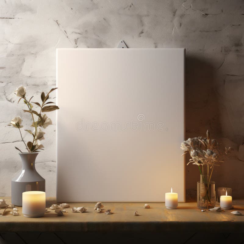 Empty canvas for an inscription. royalty free illustration