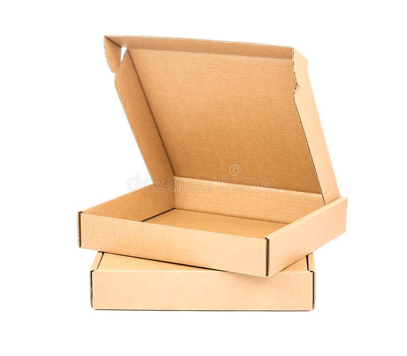 Carboard Box Wclippping Path Stock Photo - Download Image Now