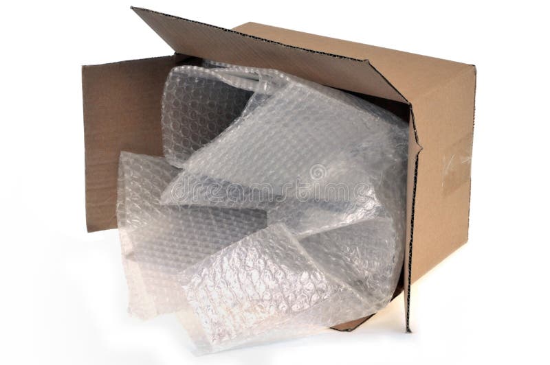 boxes and bubble wrap