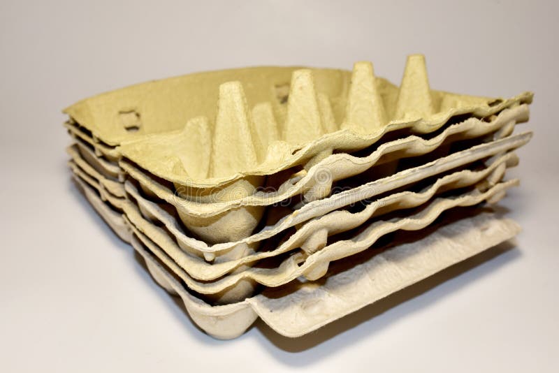 Empty Carton Boxes for Chicken Eggs. Egg Box Stock Photo Image of