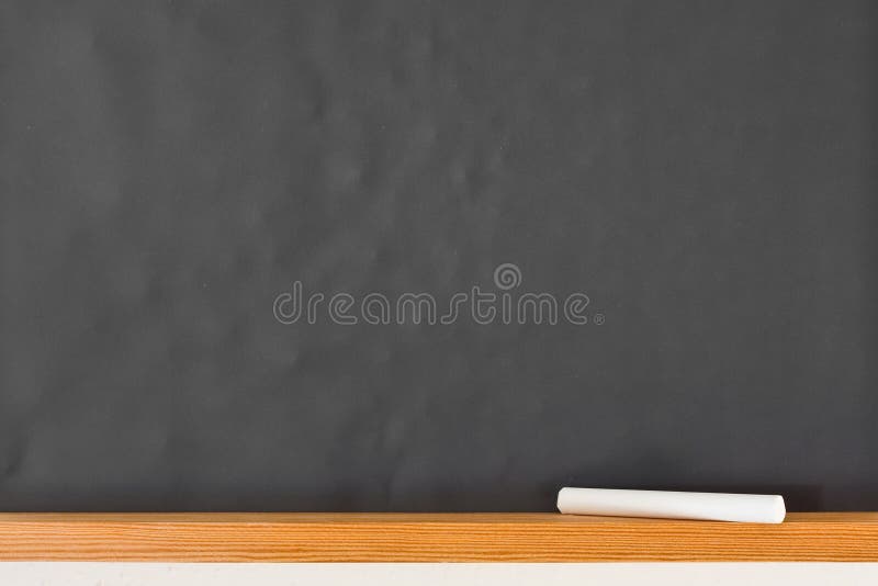 Empty black chalkboard with piece of chalk. Empty black chalkboard with piece of chalk