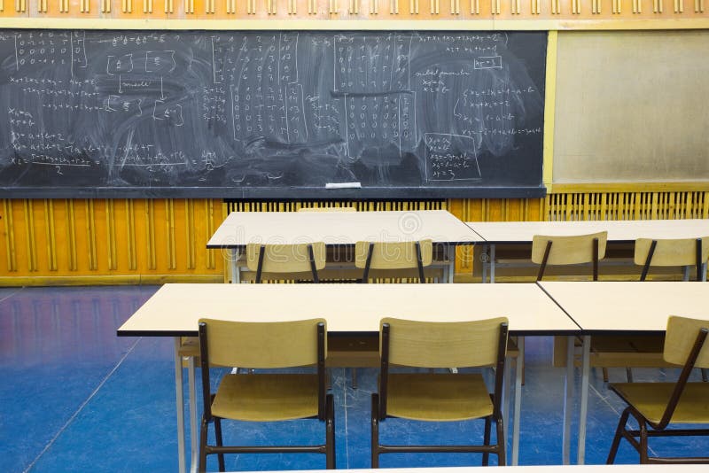 Empty classroom