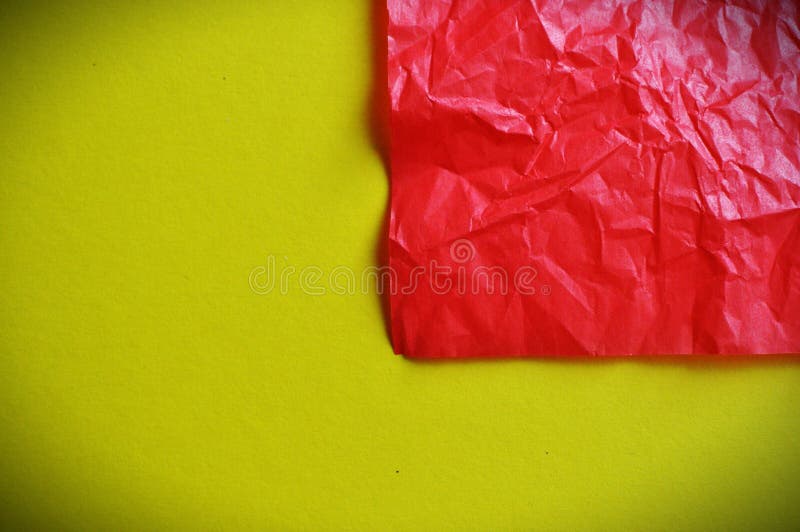 Red and yellow color papers royalty free stock photo