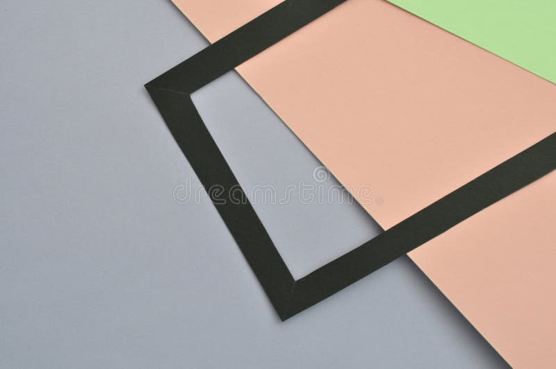 Emopty color papers - geometric background royalty free stock images