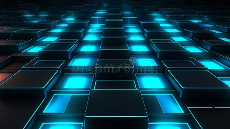 Geometrically correct science fiction background royalty free illustration