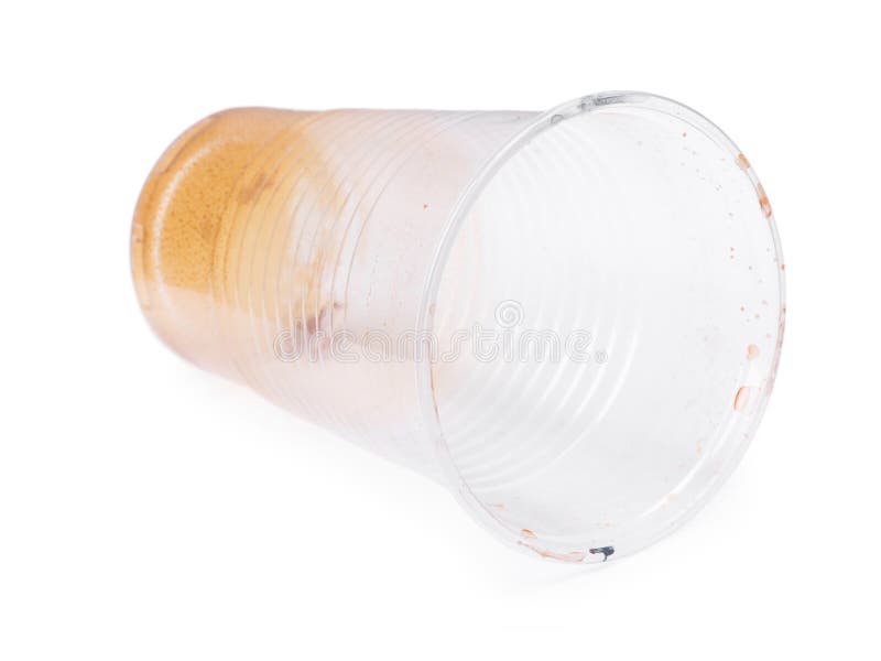 Empty Dirty Disposable Plastic Cup Stock Photo Image of ecologic