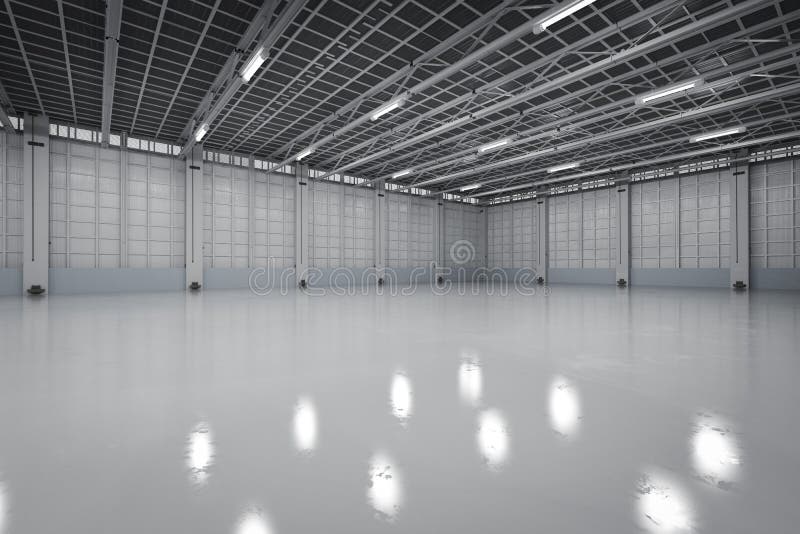 Empty factory interior stock image. Image of indoor, business - 85669699