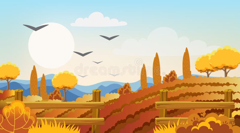 Fences and birds stock vector. Illustration of cartoon - 19420183