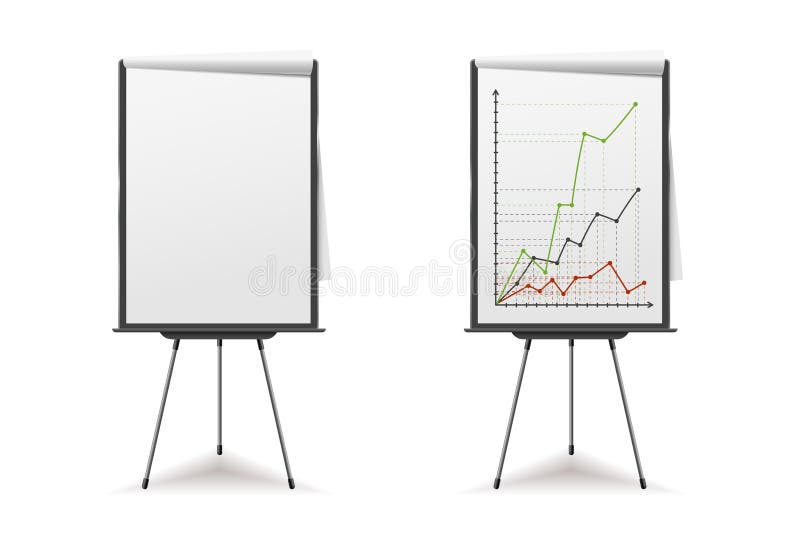 Blank Flip Chart Or Advertising Stand, Easel Isolated On White Royalty Free  SVG, Cliparts, Vectors, and Stock Illustration. Image 30792814.