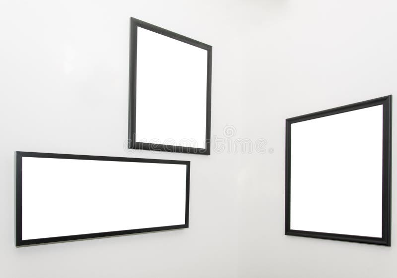 Empty frames stock images