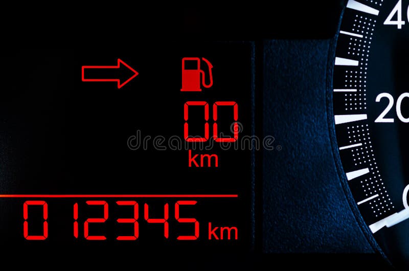Empty fuel light stock photo. Image of consume, display 41625200