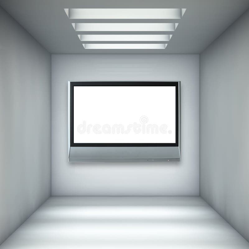Empty gallery royalty free illustration