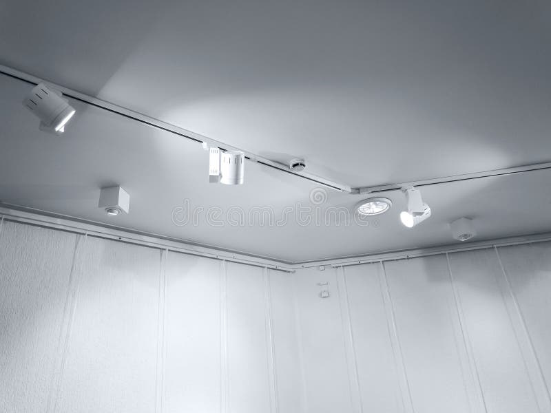 Exhibition Ceiling Light Fixtures Bright Halogen Spotlights