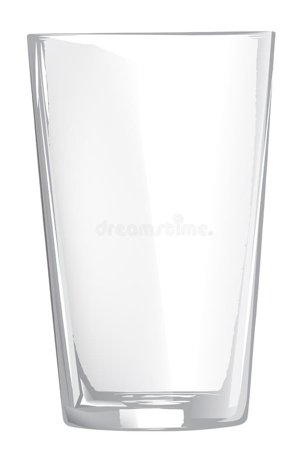 Empty Glass Cup, Glass Wine Glass on Transparent Background, Stock