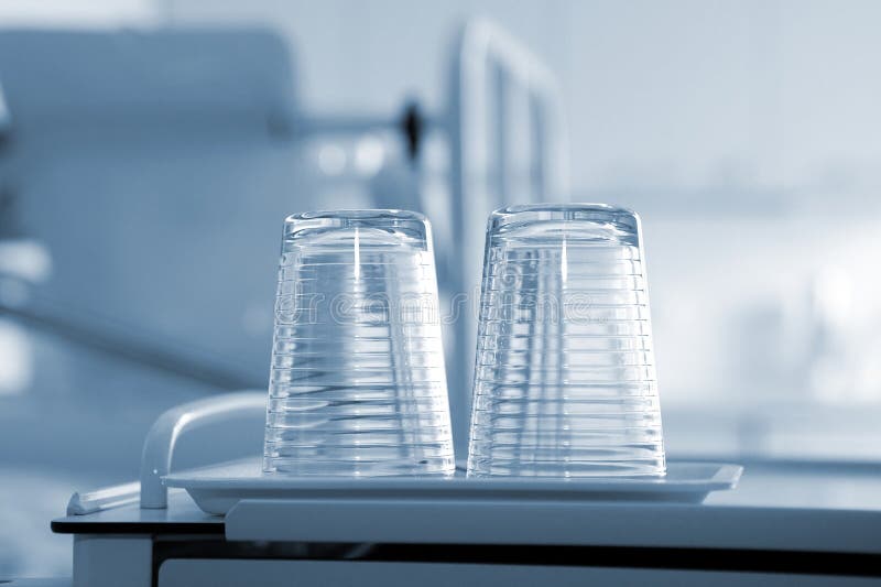 Empty glass tumbler royalty free stock photos