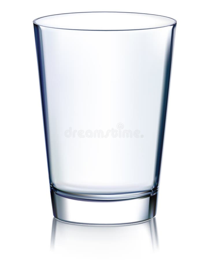 Empty glass. Vector illustration royalty free illustration