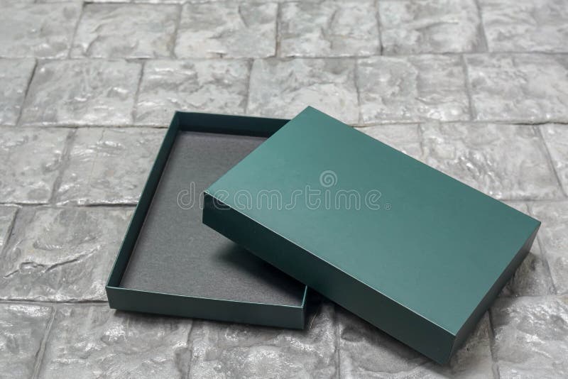 Empty Green Gift Box for Present in Birthday Party Stock Image Image