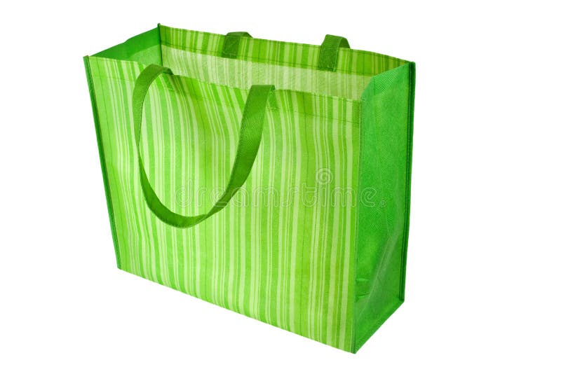 Empty Green Reusable Shopping Bag Stock Photo Image of reusable