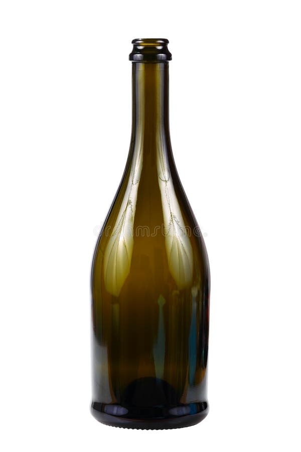 Empty green wine bottle stock image. Image of elegant 39530251