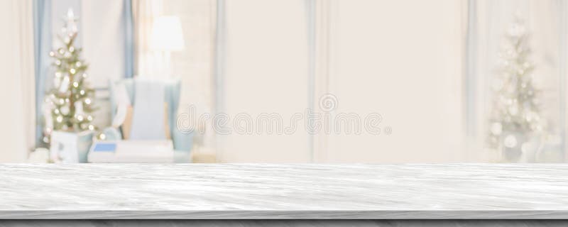 Empty grey marble table top with abstract warm living room decor royalty free stock image Empty grey marble table top with abstract warm living room decor royalty free stock image