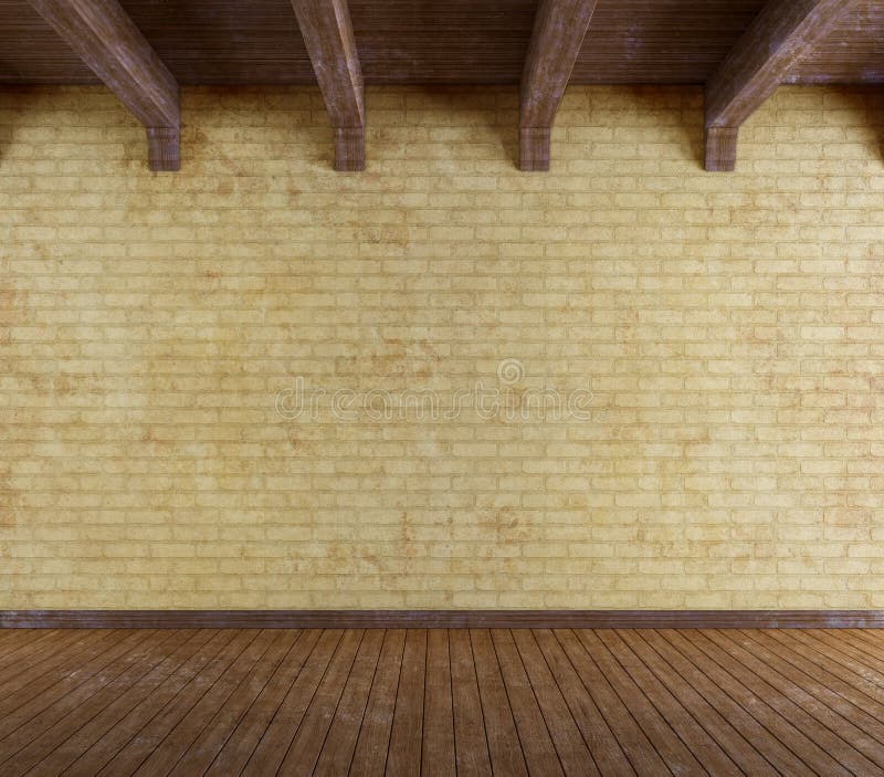 Empty grunge interior stock illustration. Illustration of wall - 25062927